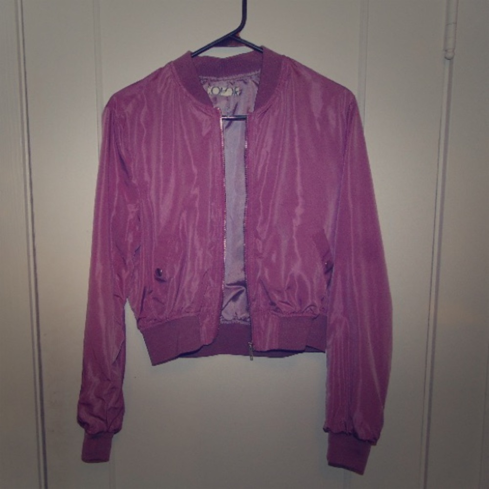 Light Purple Bomber Jacket